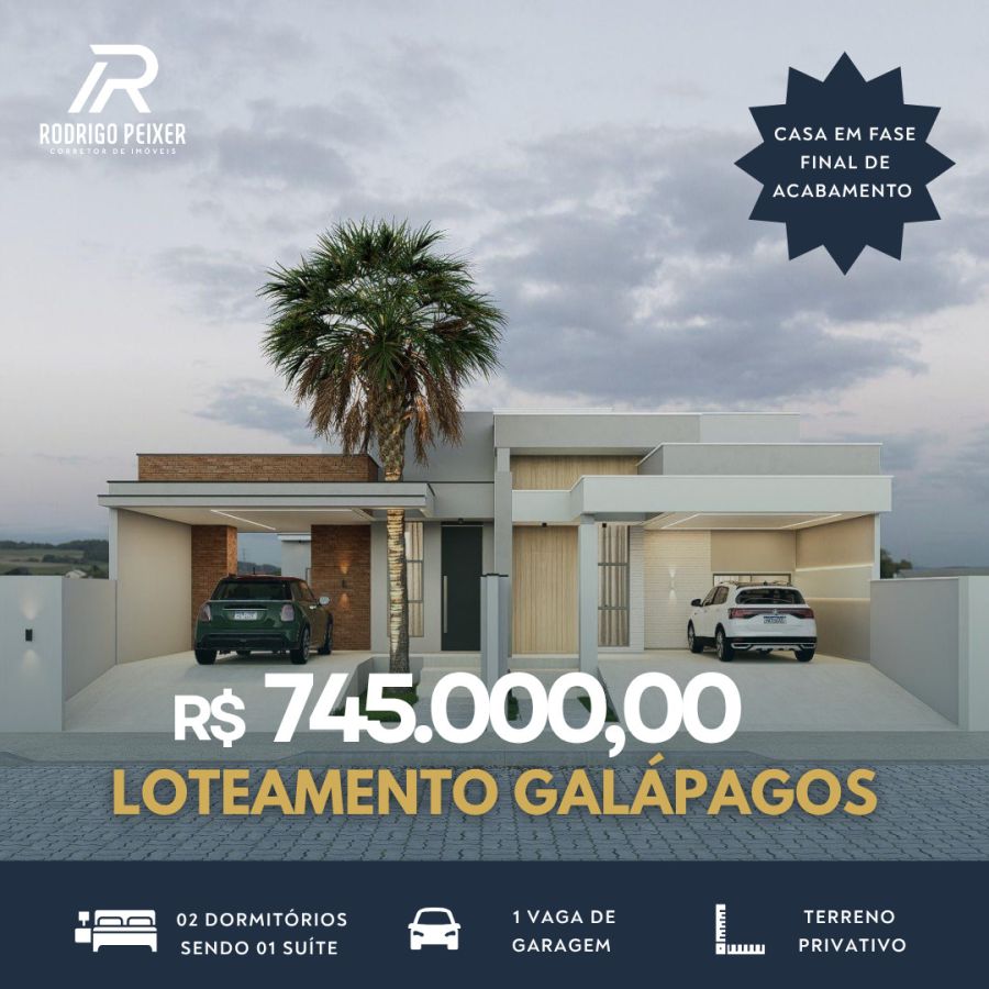 Casa - Venda - Areias - Loteamento Gal�pagos - Tijucas - SC