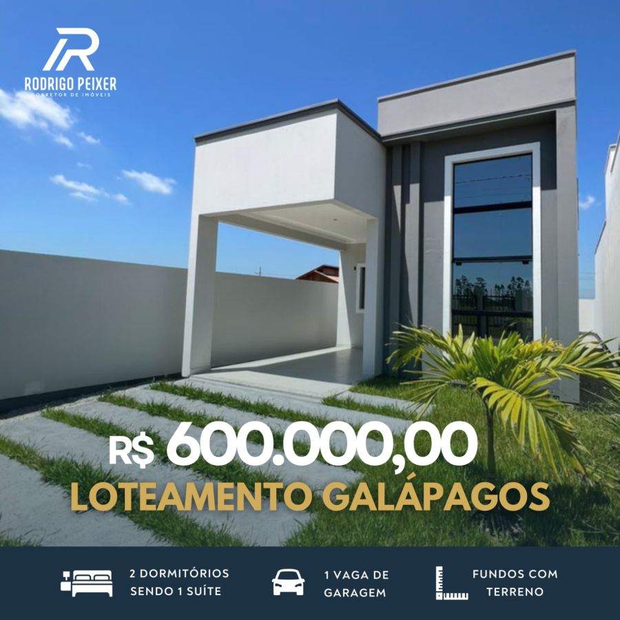 Casa - Venda - Loteamento Galápagos - Tijucas - SC