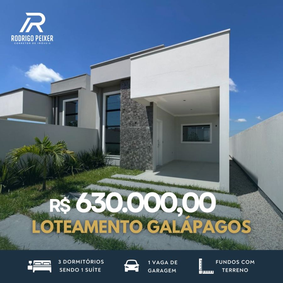 Casa - Venda - Loteamento Galápagos - Tijucas - SC