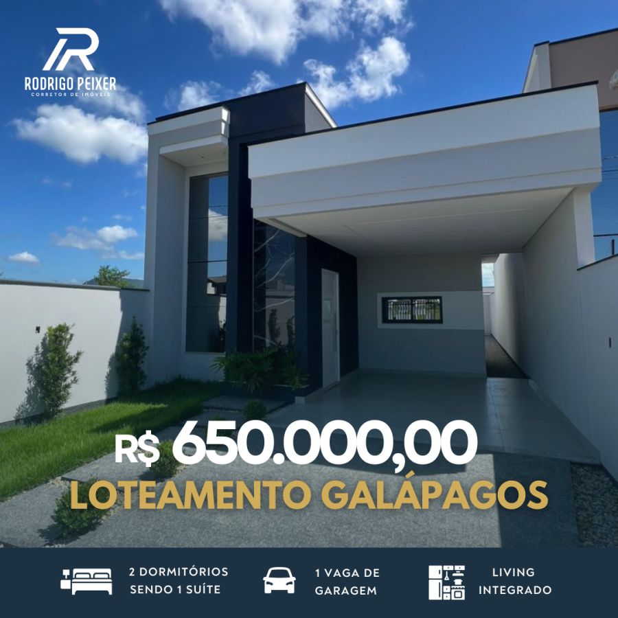 Casa - Venda - Loteamento Gal�pagos - Tijucas - SC