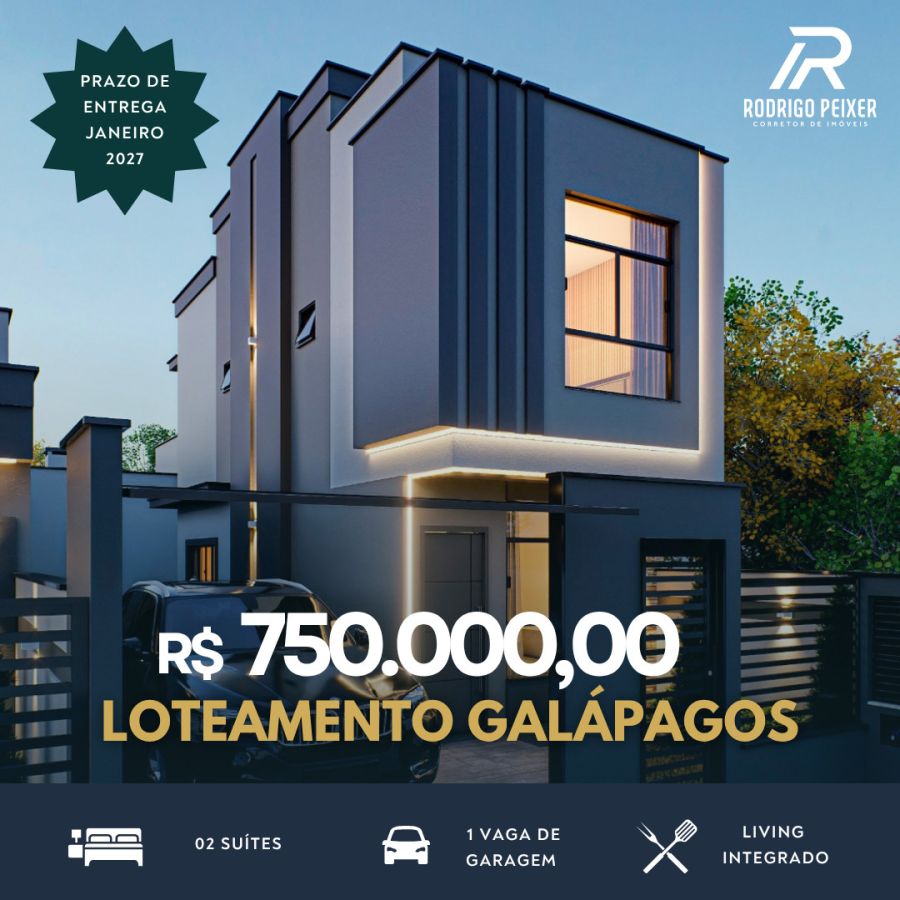 Sobrado - Venda - Areias - Loteamento Gal�pagos - Tijucas - SC