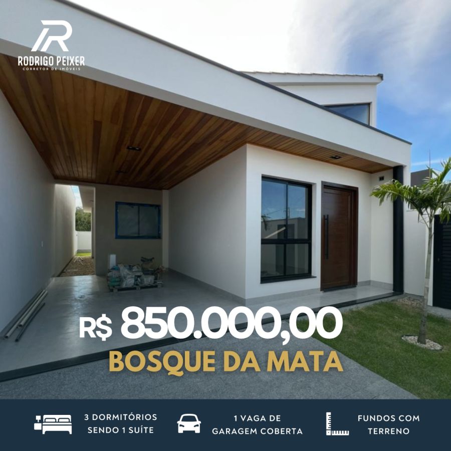 Casa Alto Padr�o - Venda - Areias - Bosque da Mata - Tijucas - SC