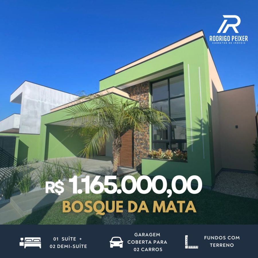 Casa Alto Padrão - Venda - Areias - Bosque da Mata - Tijucas - SC