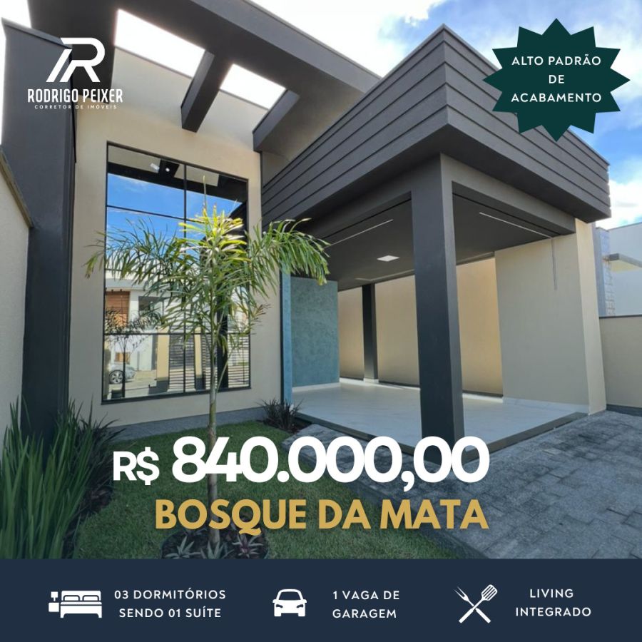 Casa Alto Padr�o - Venda - Areias - Bosque da Mata - Tijucas - SC
