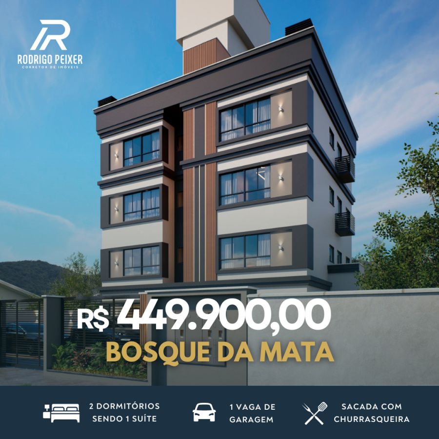 Apartamento - Venda - Areias - Bosque da Mata - Tijucas - SC