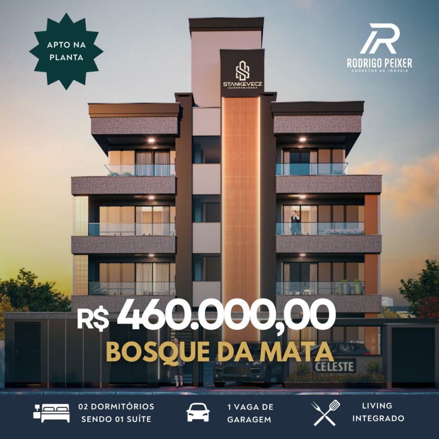 Apartamento - Venda - Areias - Bosque da Mata - Tijucas - SC