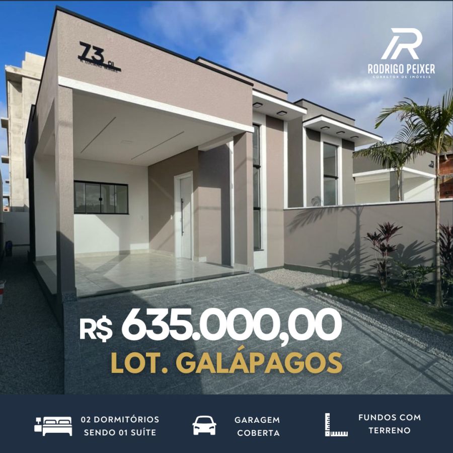 Casa - Venda - Areias - Loteamento Gal�pagos - Tijucas - SC