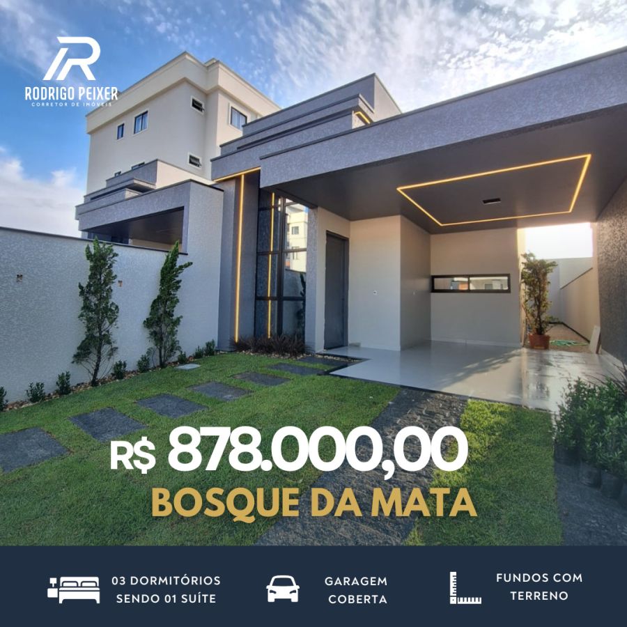 Casa Alto Padr�o - Venda - Areias - Bosque da Mata - Tijucas - SC